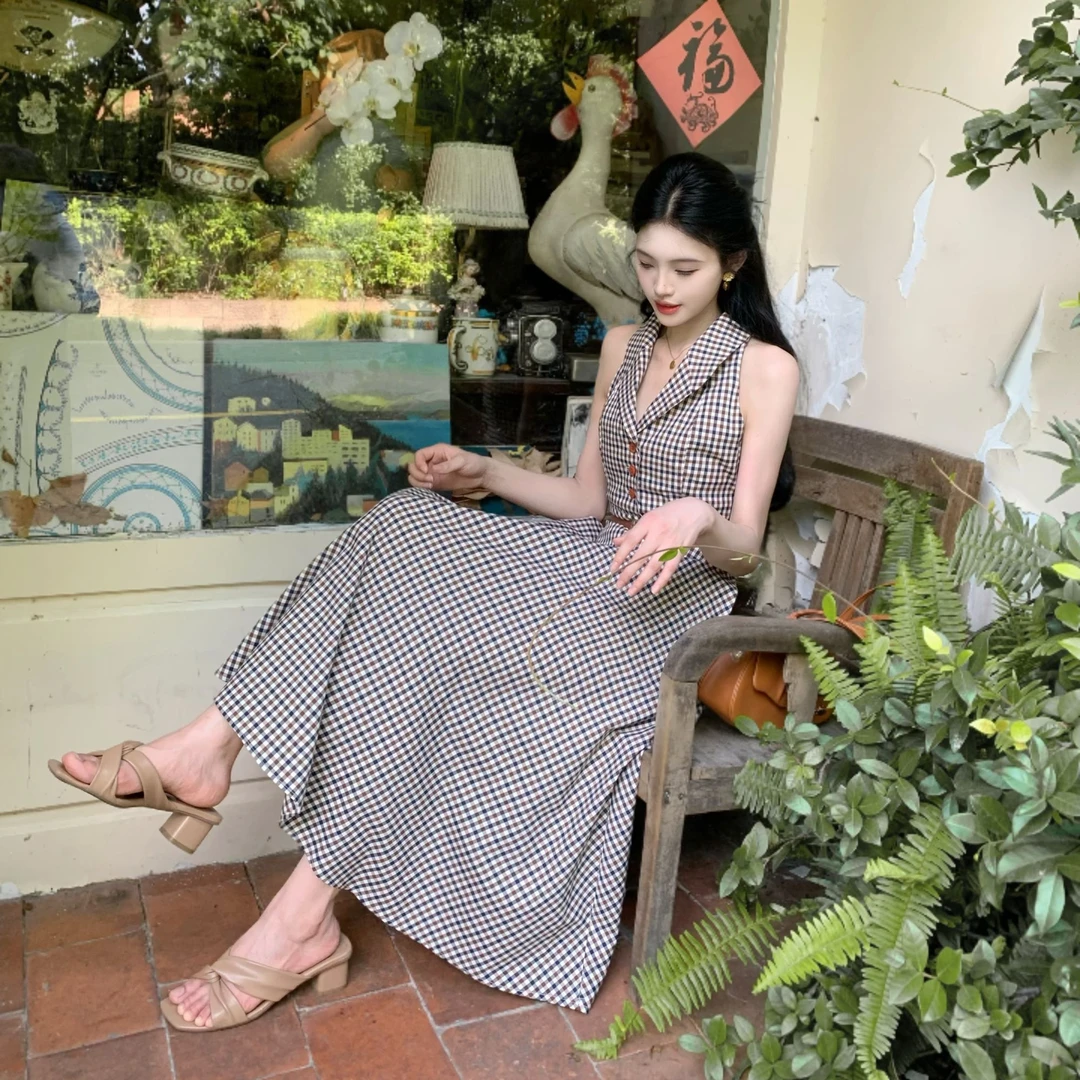 拉夏贝尔【梦境巡游】25夏季老钱风松弛感出游高级连衣裙 00090 QXJ