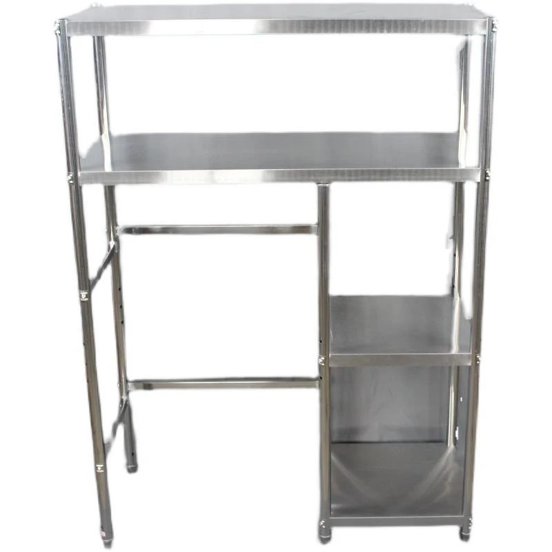 不锈钢洗衣机置物架多层消毒柜落地架收纳隔层储物架可定制