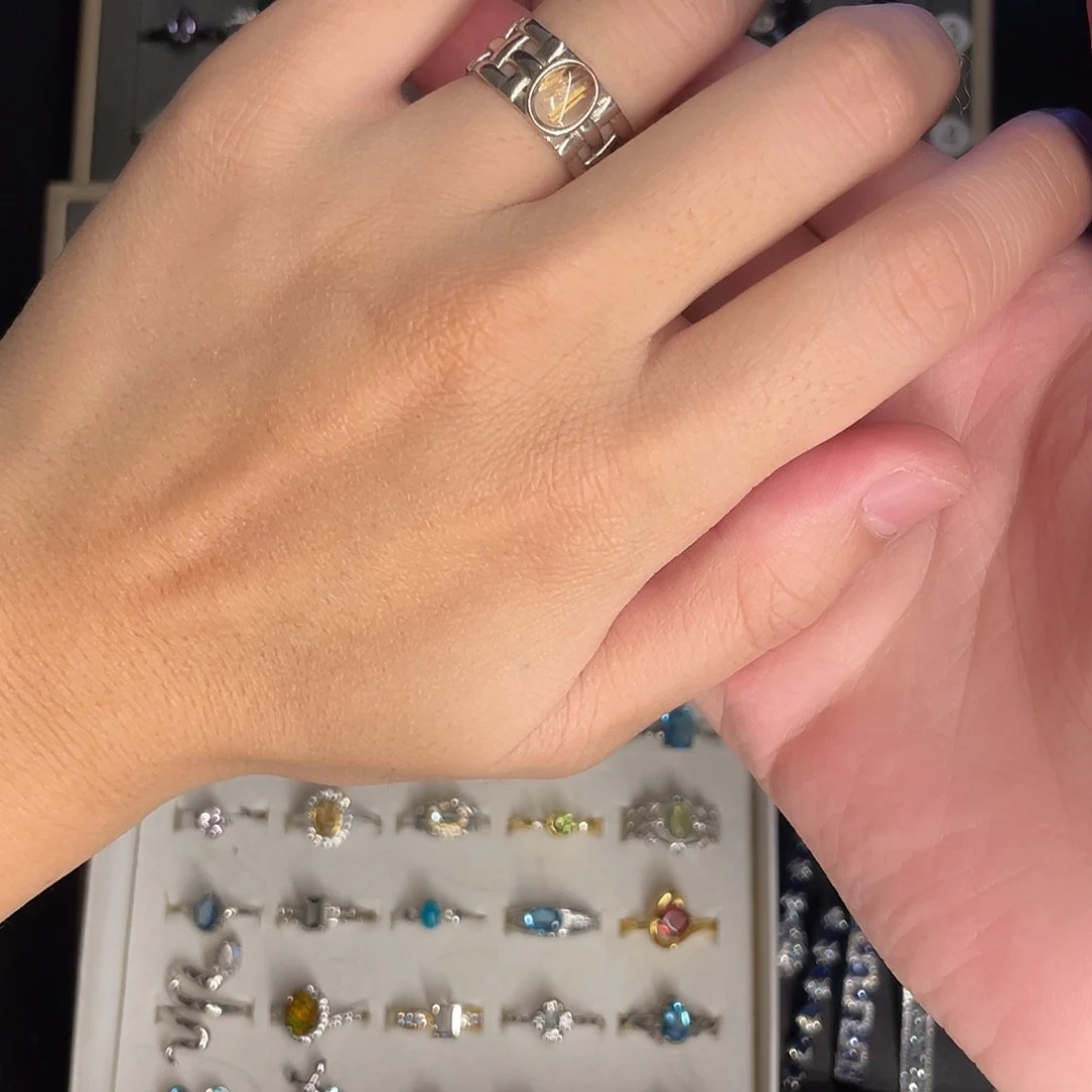 坦桑石戒指银S925镶嵌M****少