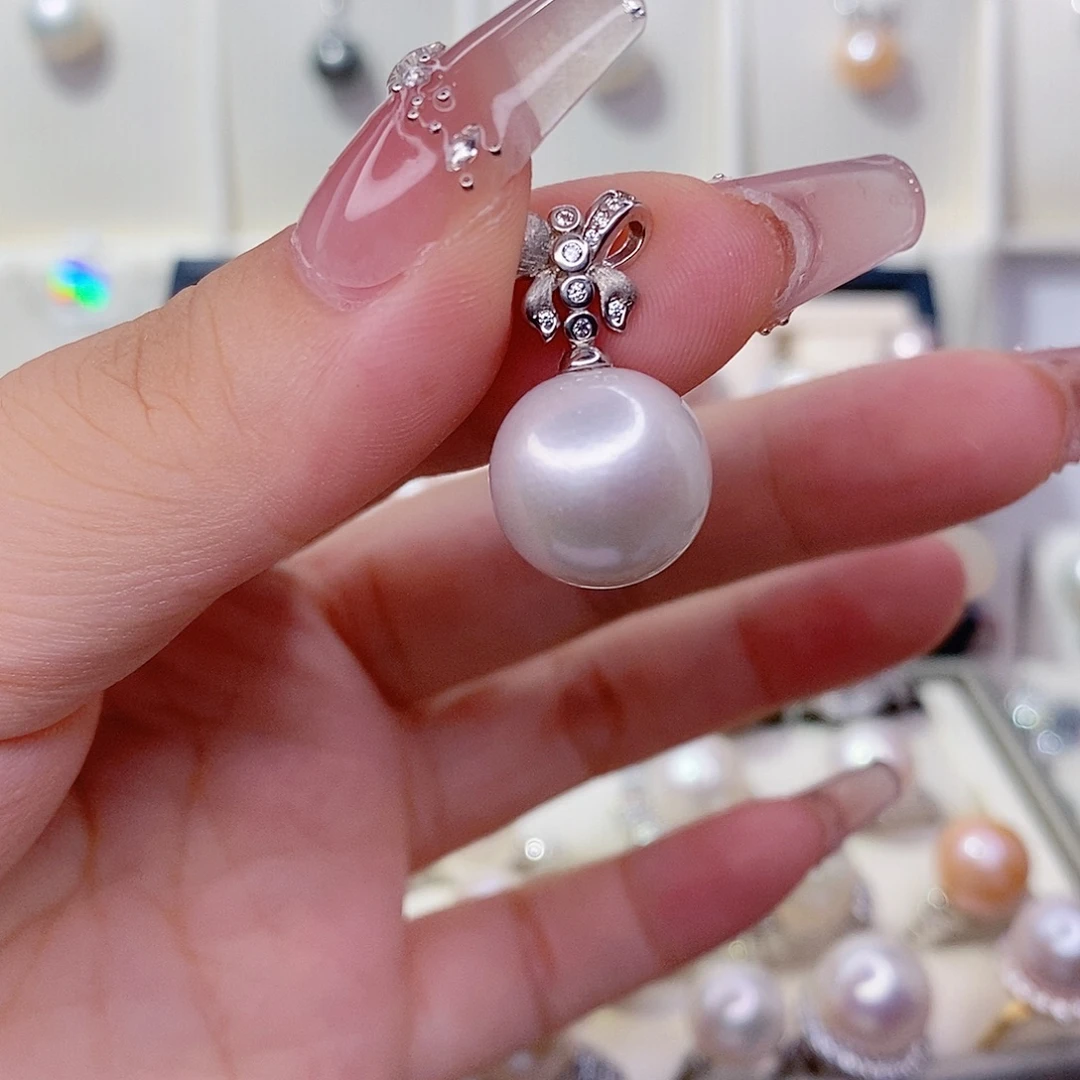 吊坠(赠链)银S925镶嵌淡水珍珠