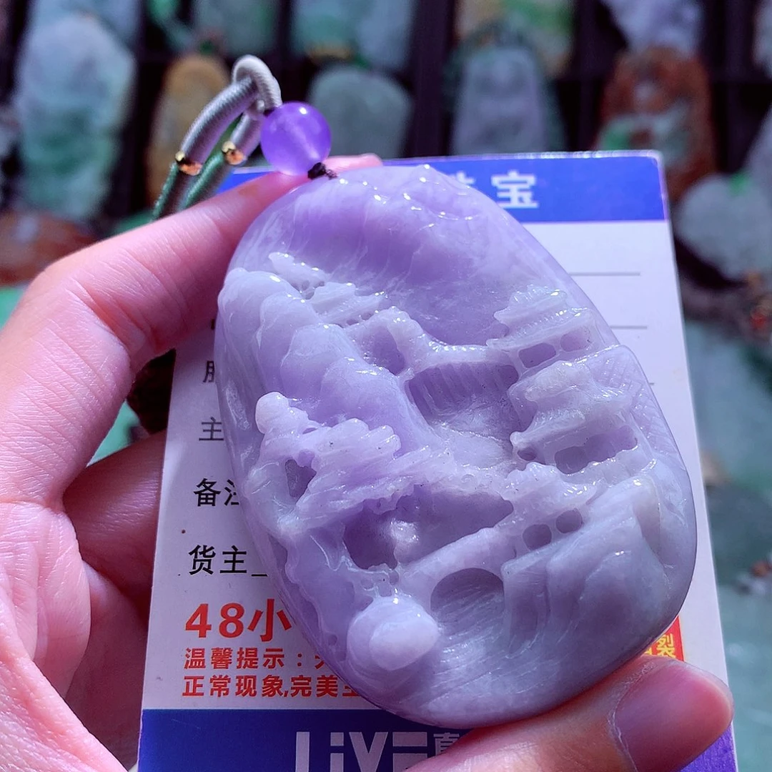 颈饰未镶嵌翡翠天然