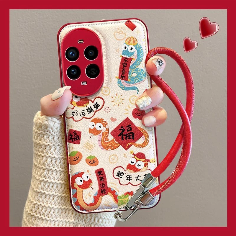 蛇年大吉适用华为nova13手机壳带挂绳全包HUAWEInova12pro女款11