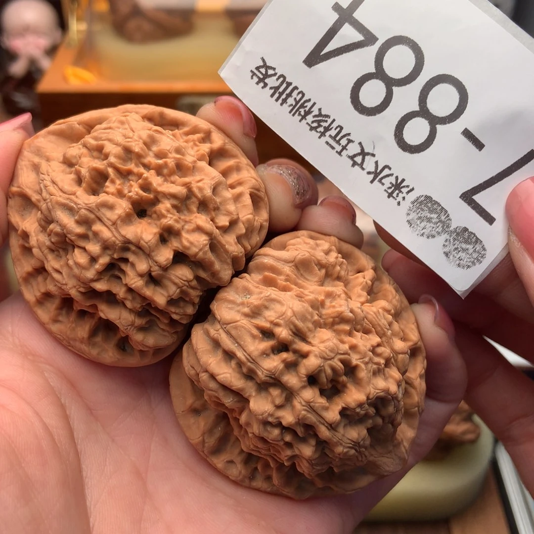 文玩核桃把件48官帽