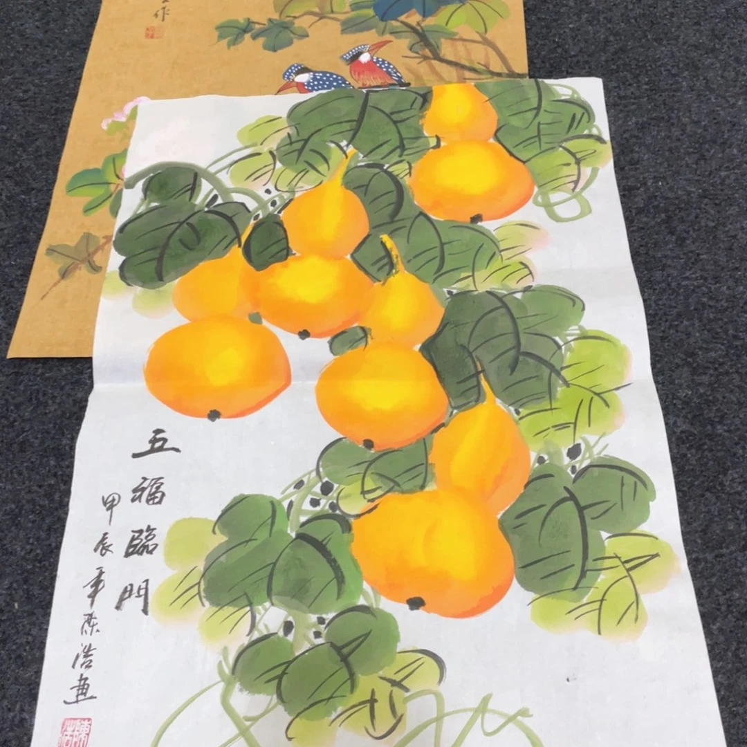 国画国画作品画心一张