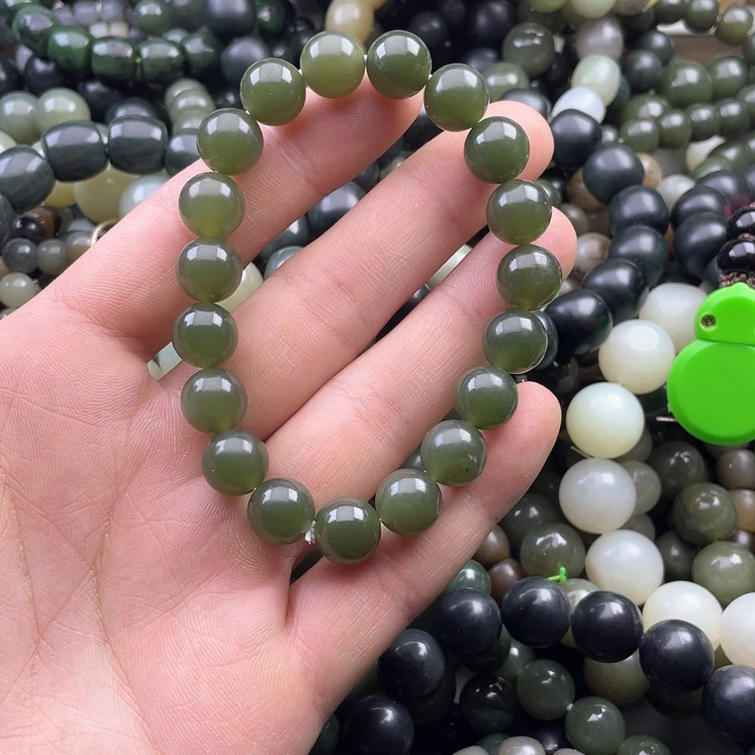 和田玉手串未镶嵌