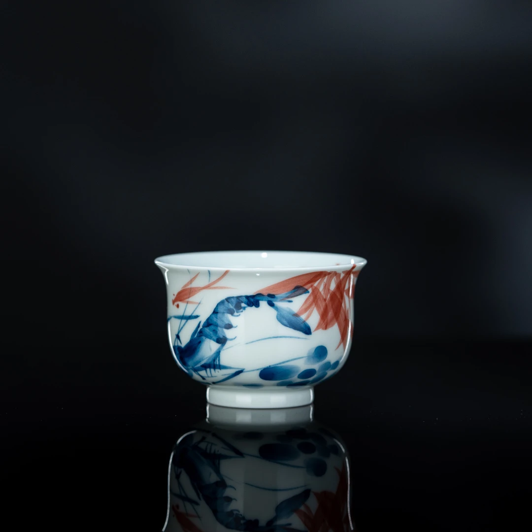 写意虾炉式杯84cc 家用泡茶茶具