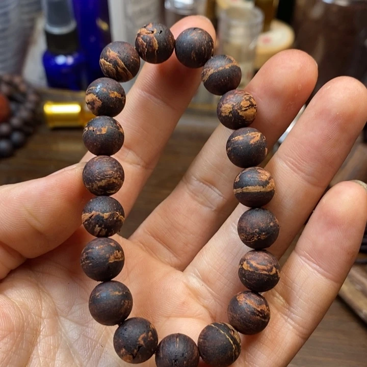 降真香手串/手链1.0*19黄金甲无胶②号