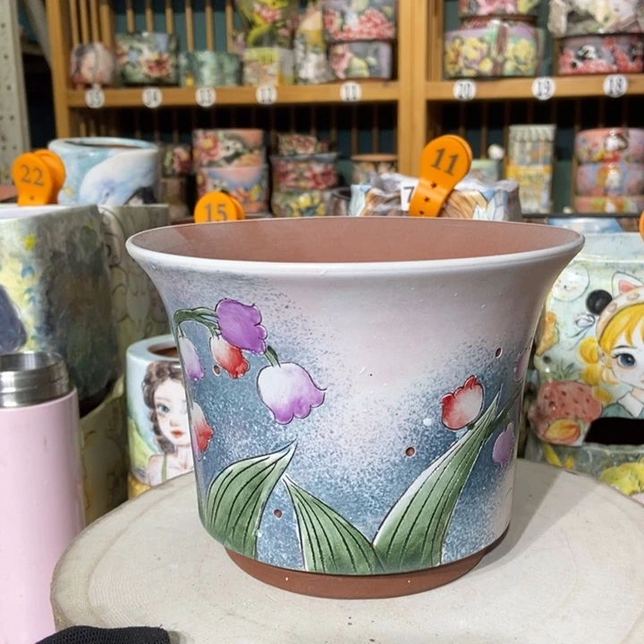 红陶景德镇艺术手绘作品