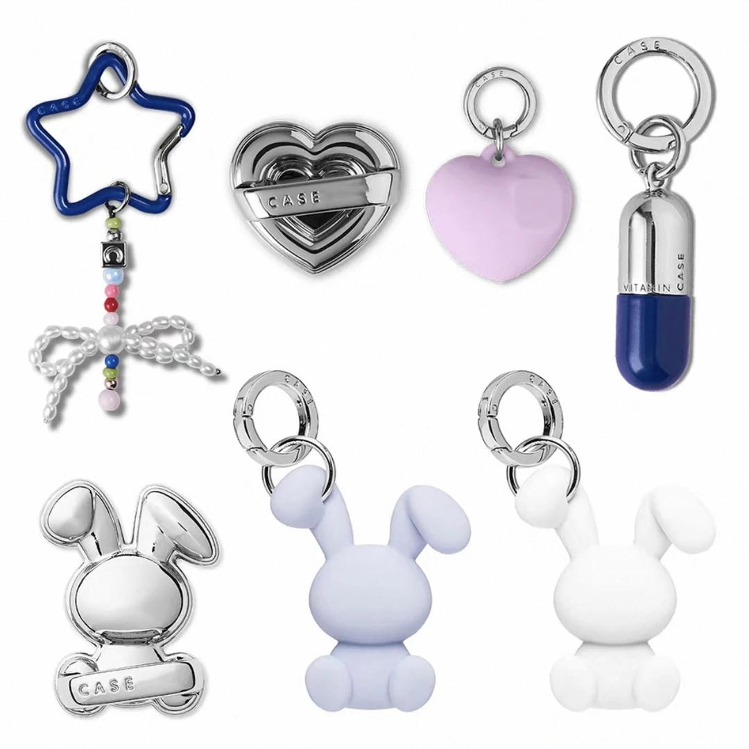 「CASE可爱兔兔」兔子挂链柔雾紫挂件时尚百搭钥匙扣