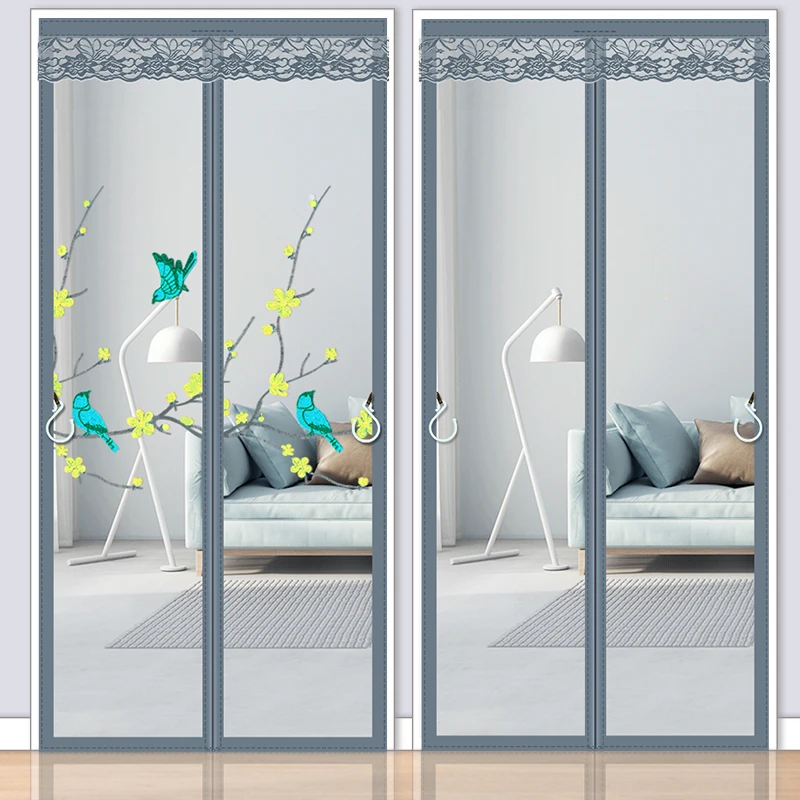 【大门防蚊门帘】2025款夏季金刚网全磁条清凉纱门魔术贴防蝇自粘