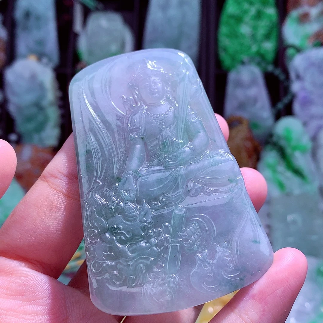 颈饰未镶嵌翡翠天然