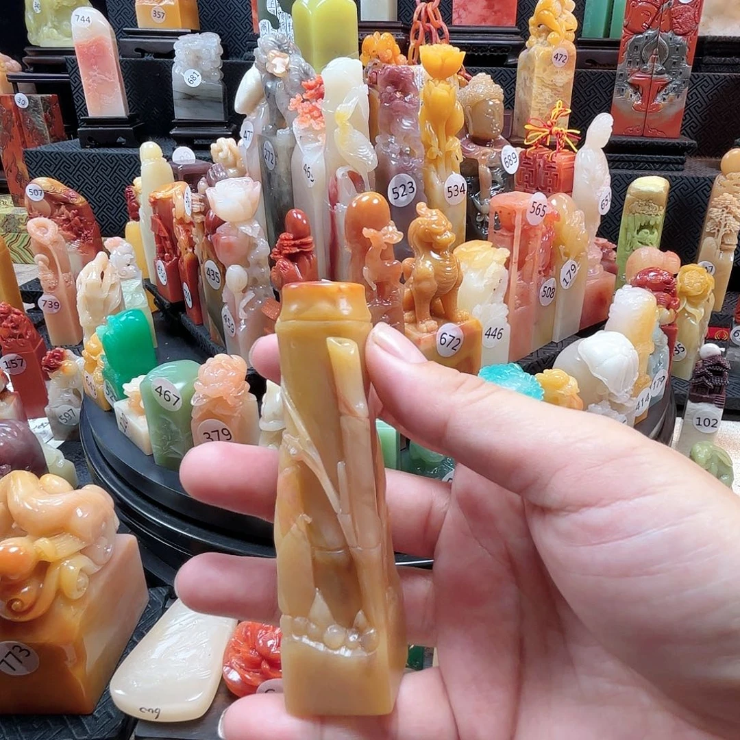 寿山石其他竹节印章