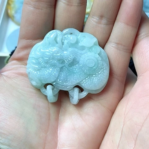 翡翠颈饰未镶嵌天然缅甸翡翠a货