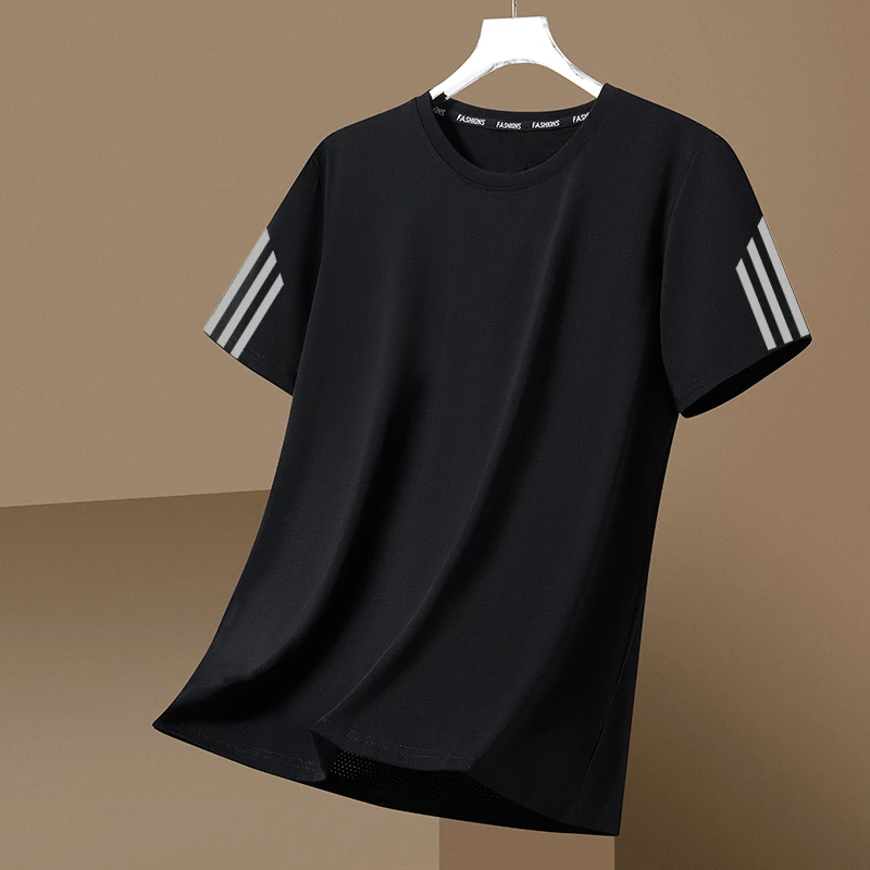 冰爽速干t恤男夏季薄款运动短袖宽松健身衣训练跑步服户外上衣