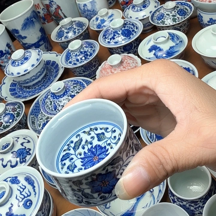 陶手绘釉下五彩单杯福利款