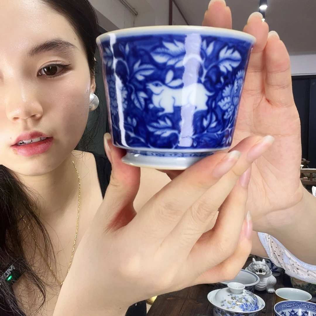小柴窑兔纹牡丹110cc
