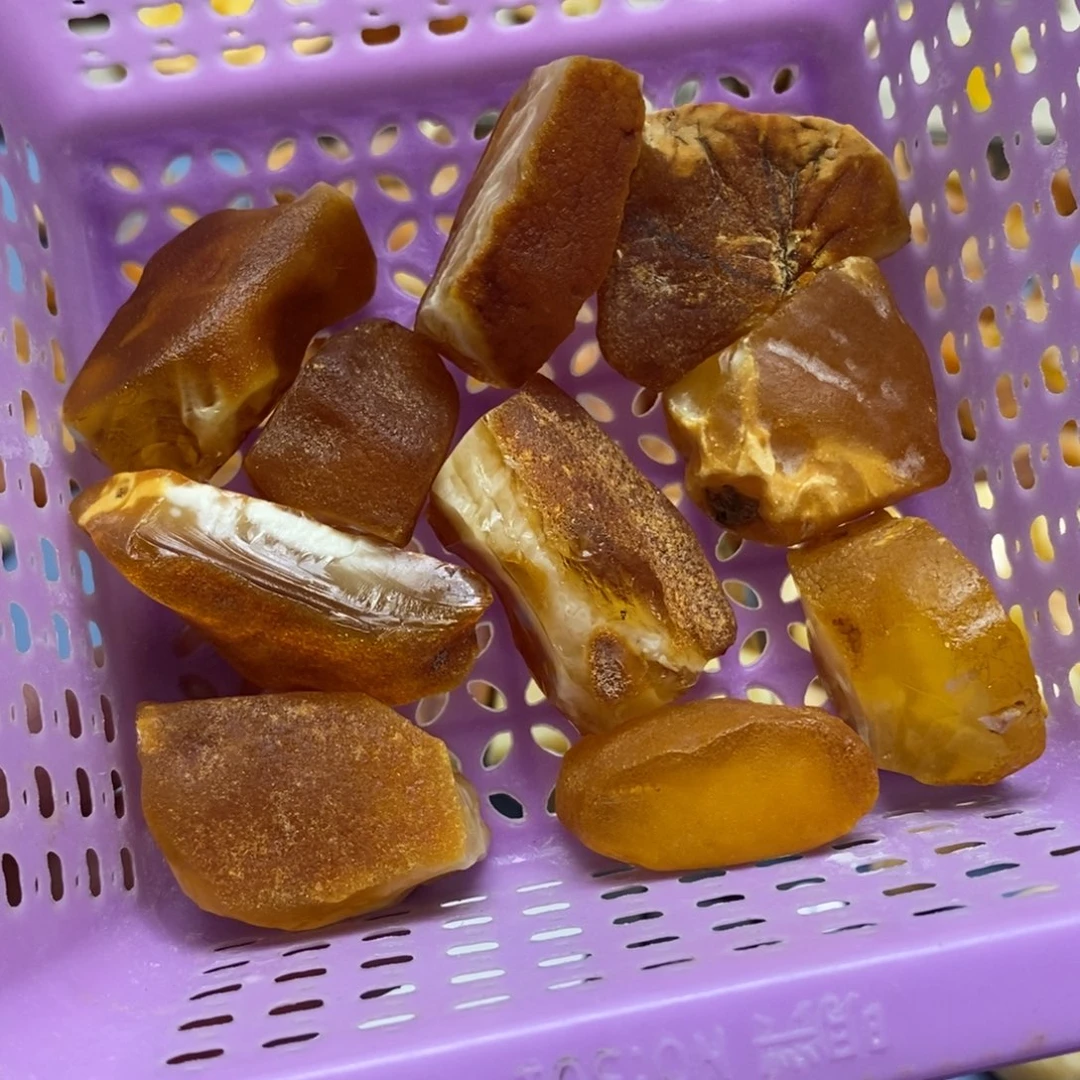 定制琥珀未镶嵌传世琥珀蜜蜡定制