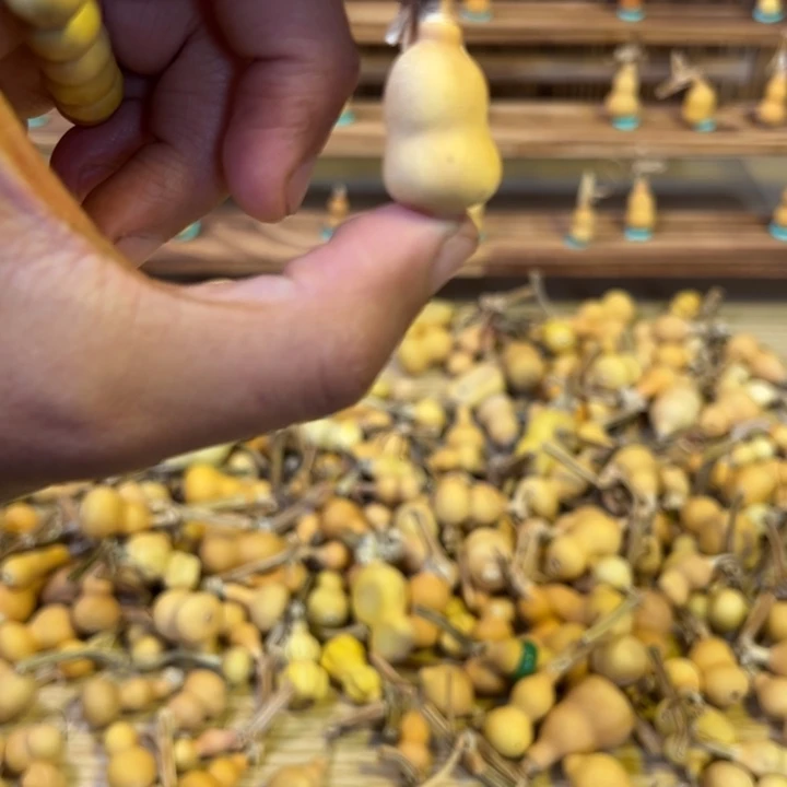 葫芦草里金葫芦手把件串