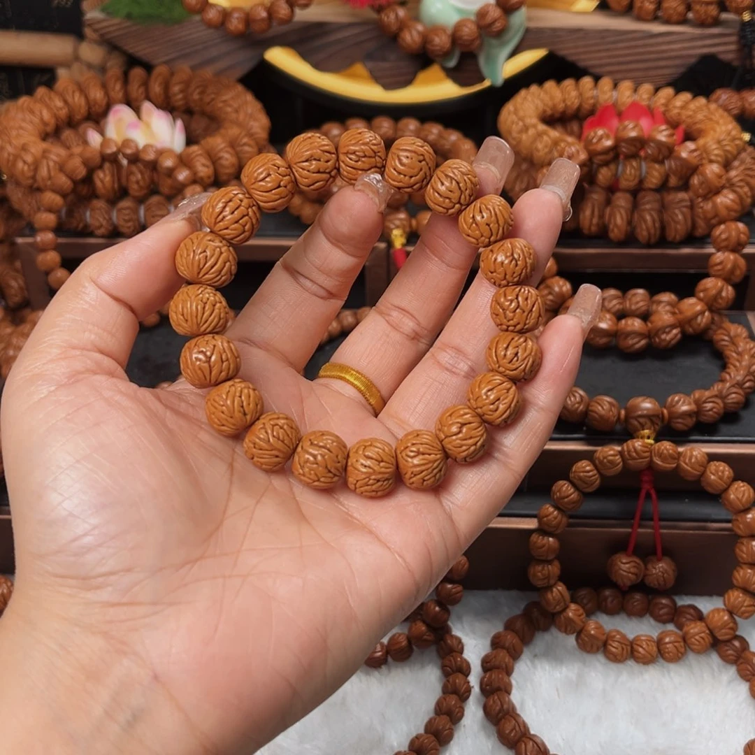 桃核手串14精品龙凤珠单圈