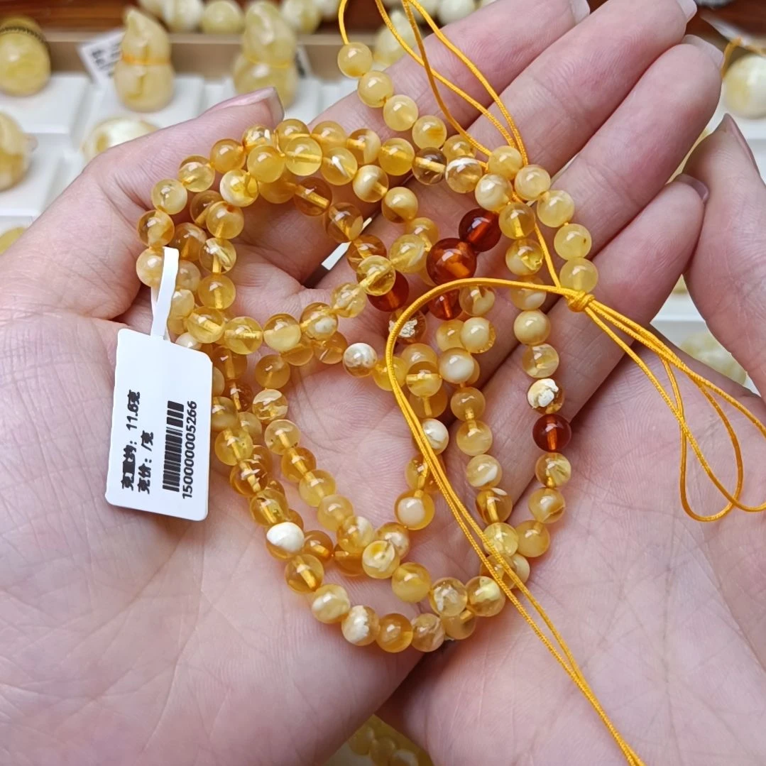 未镶嵌颈饰蜜蜡?***?5+108