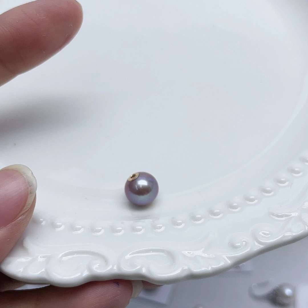 d***i18K金镶嵌淡水珍珠颈饰