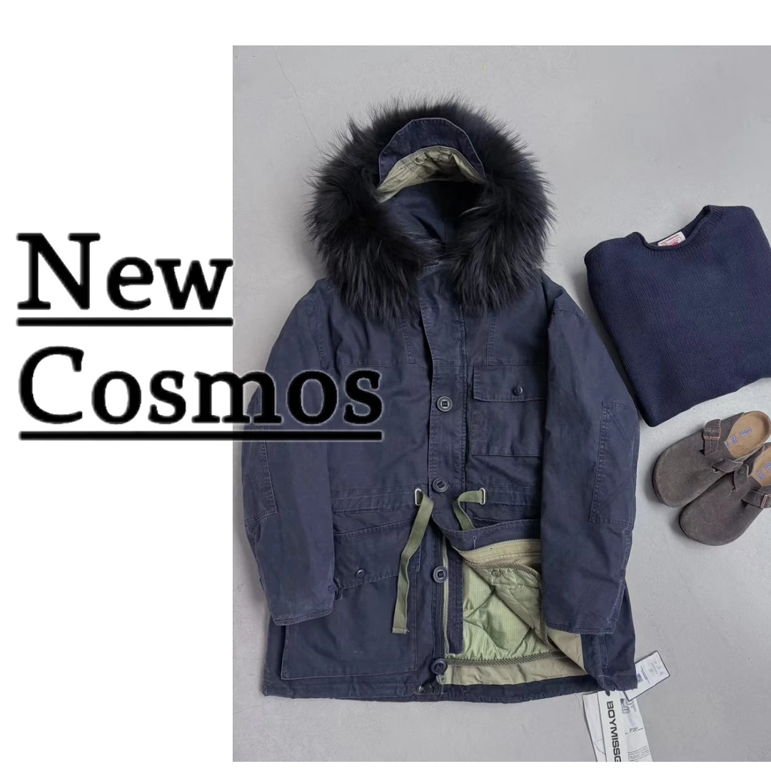 【NEW COSMOS】时尚长款羽绒服连帽宽松加厚韩版外套