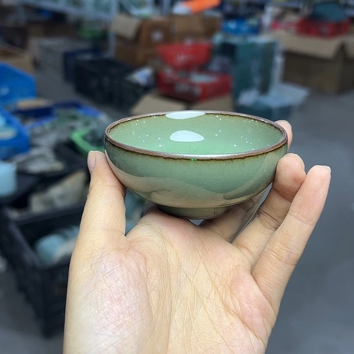 龙泉云间青瓷小米茶器