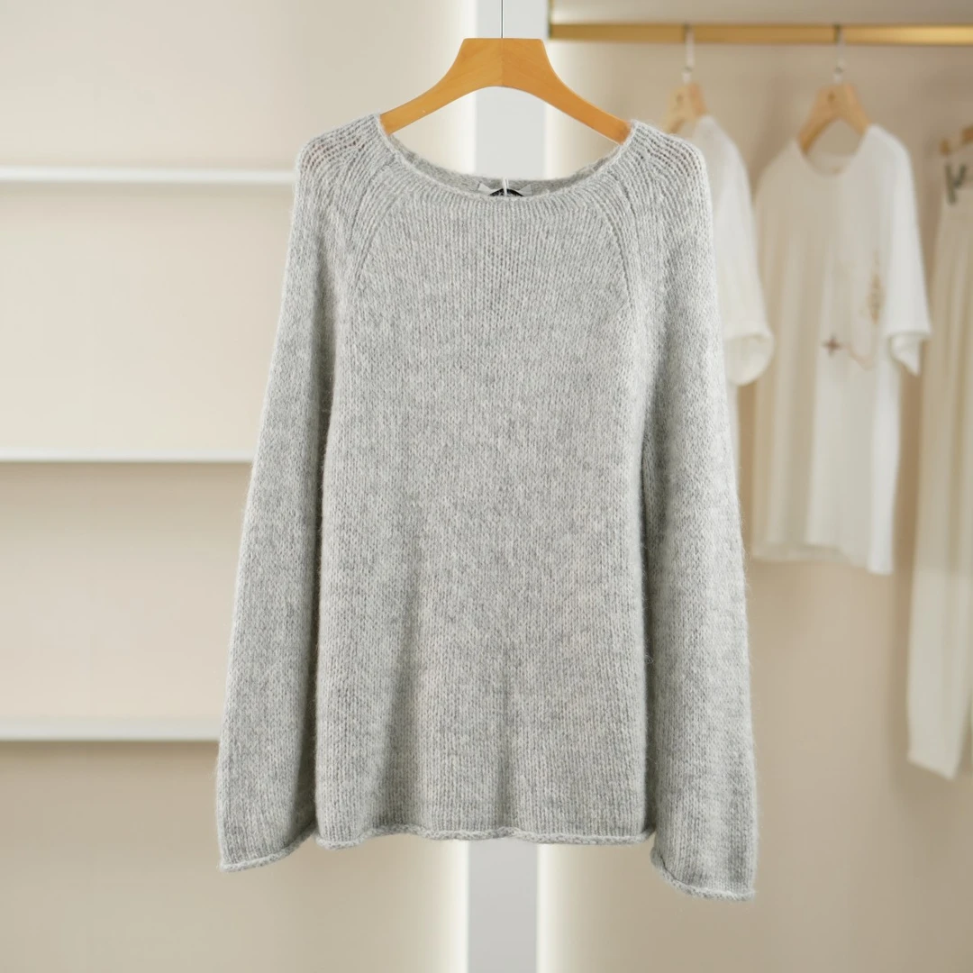 麦迪尚品【K】50428296 春秋宽松慵懒风针织毛衣品牌撤柜女装