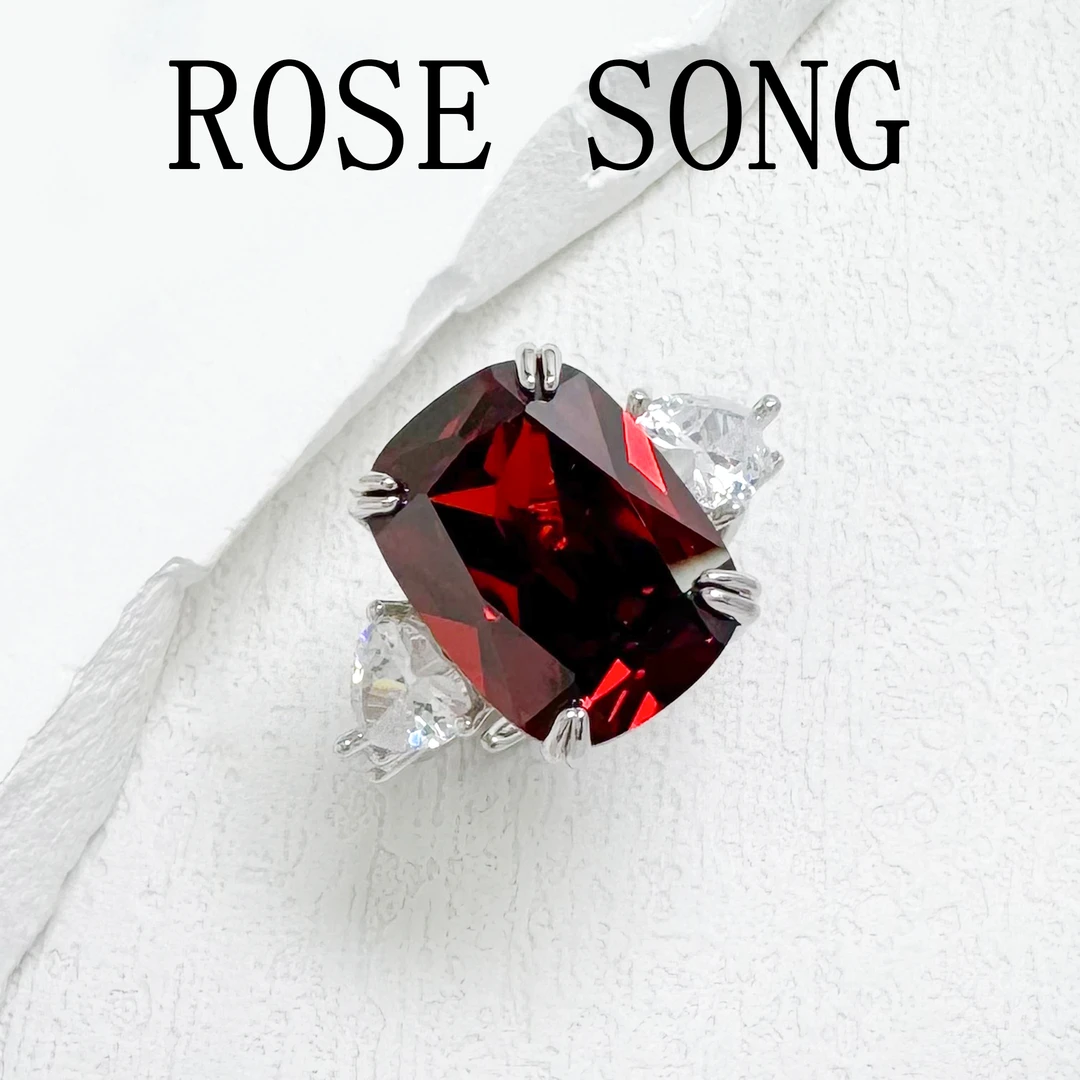 铜合金合成锆石戒指 WFXLM-002101【玫瑰长河】戒指气质简约精致