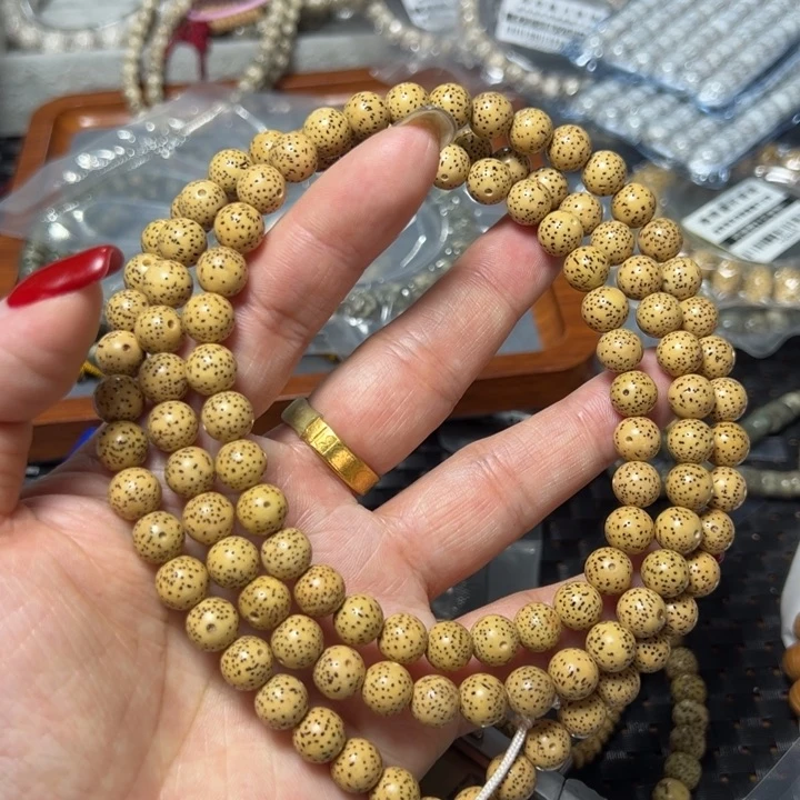 星月菩提手串圆9脖挂黄
