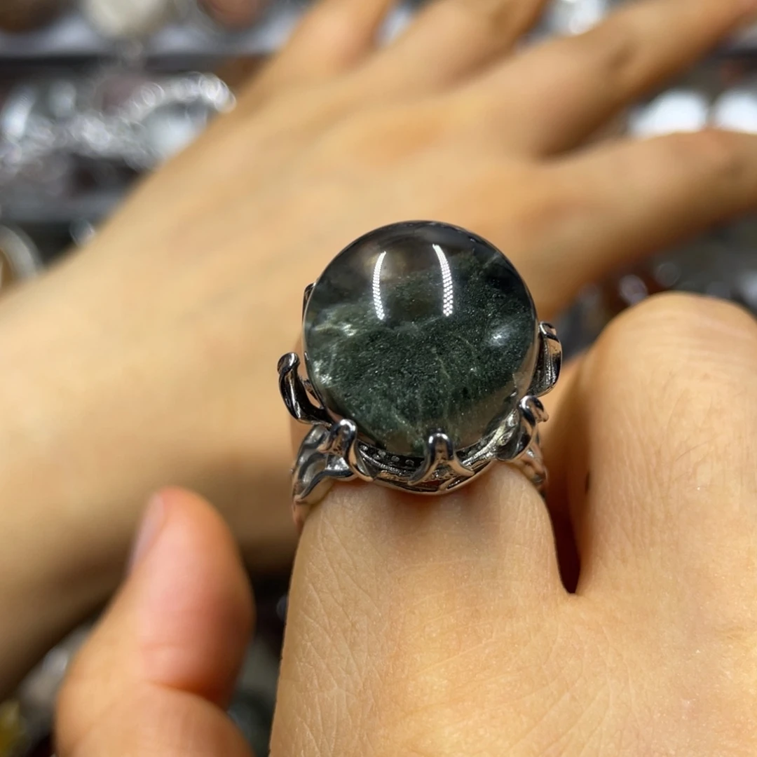 【闪购商品】水晶珠宝半成品银S925镶嵌戒指