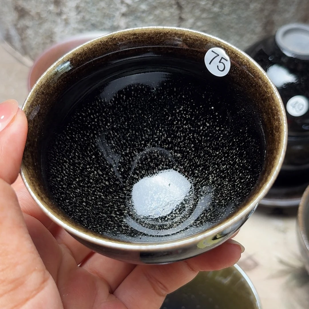 茶盏义兴龙窑建盏75微瑕