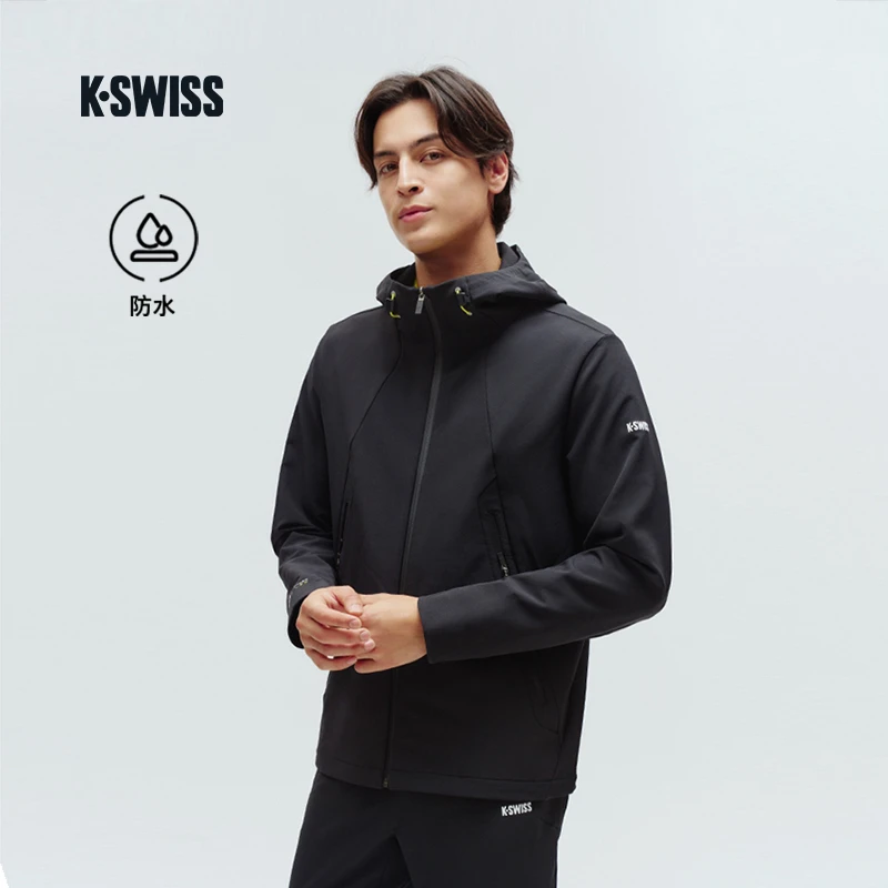 KSWISS盖世威外套男 24冬季防水宽松时尚运动保暖梭织外套1010700