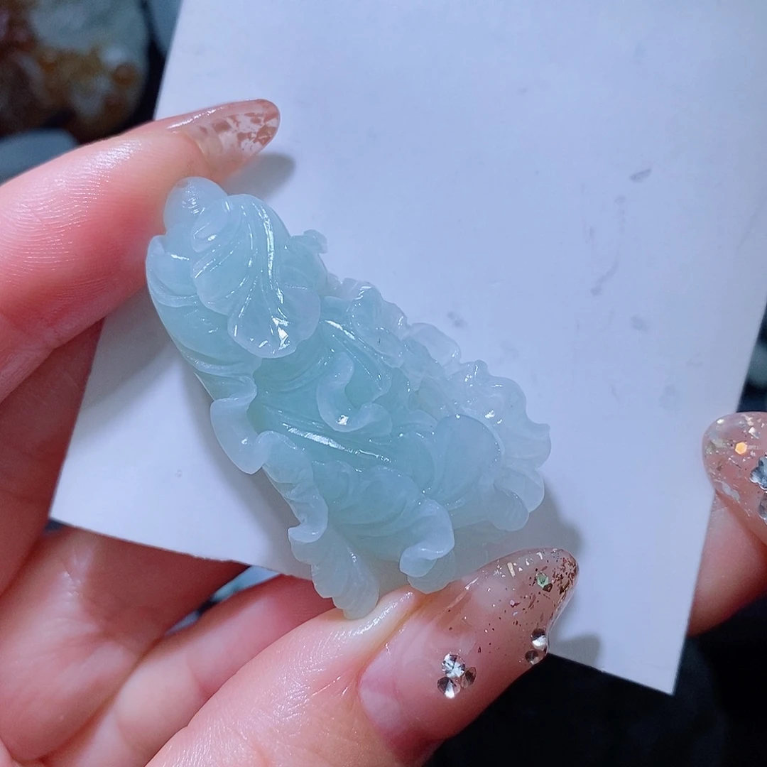夜***阳未镶嵌定制翡翠翡翠12389999999