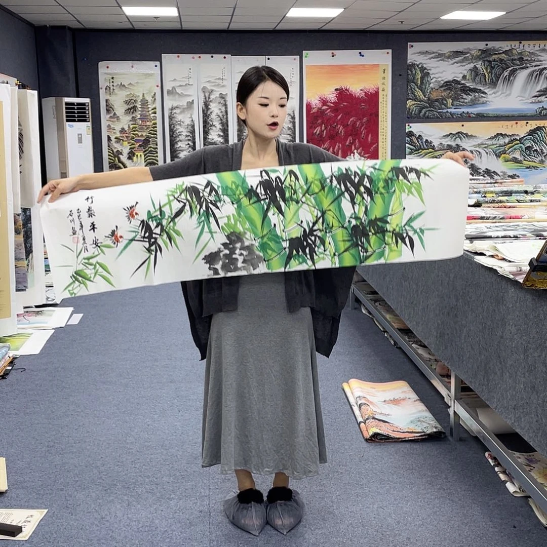 国画作品小姐姐放漏…