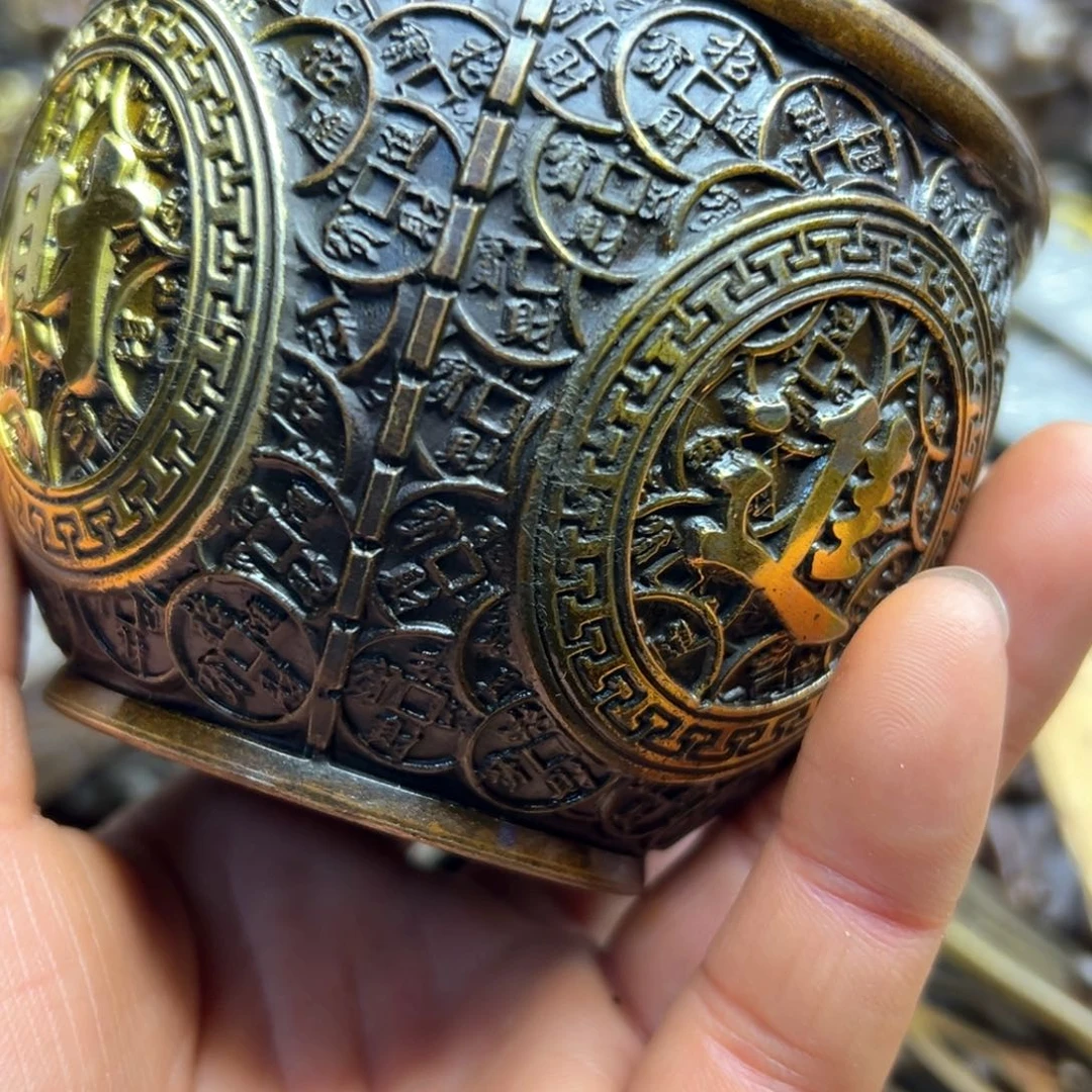 铜摆件欢迎欢迎你