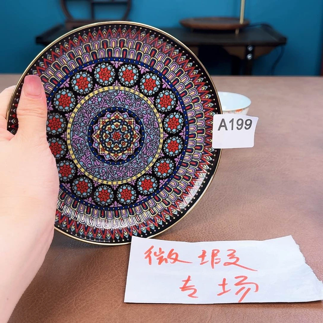 珐琅彩珐琅彩陶瓷陶瓷微瑕A199妍****活