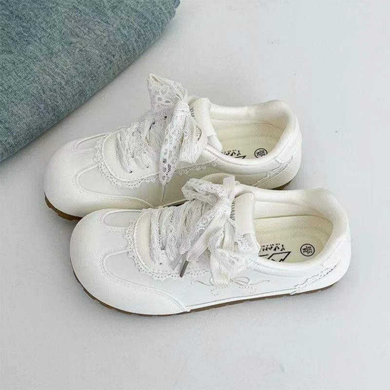 爆款小众休闲厚底板鞋女2025年秋季新款百搭小白鞋女生德训鞋女款