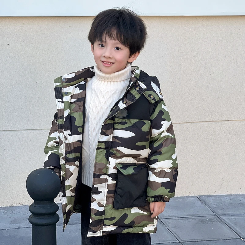 小O爸男婴童【迷彩羽绒】男宝宝冬季款羽绒服MWD2039