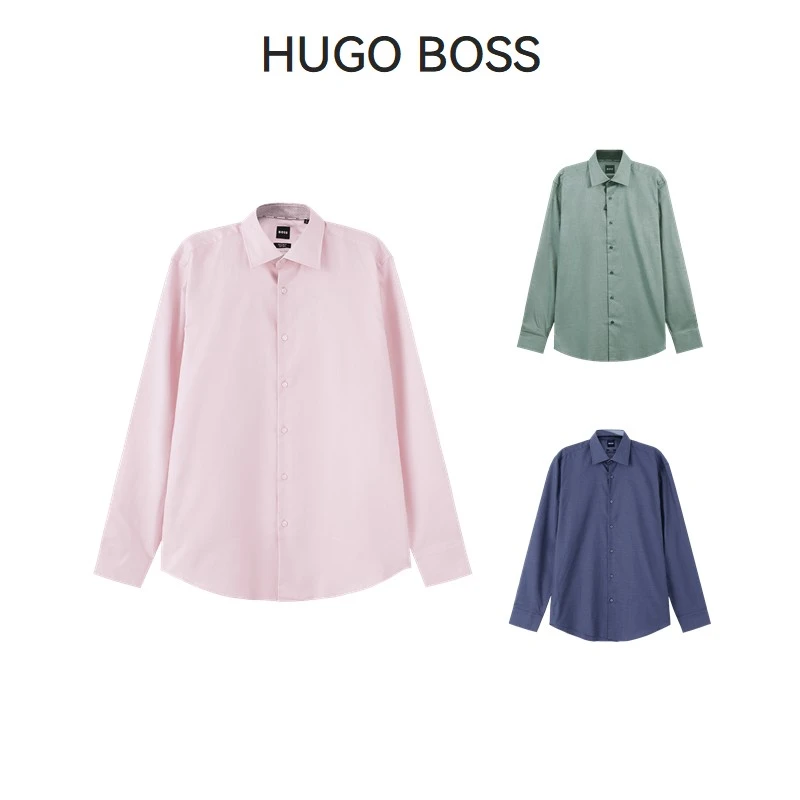 Hugo Boss雨果博斯 新品 男士black系列棉质长袖衬衫 50508772
