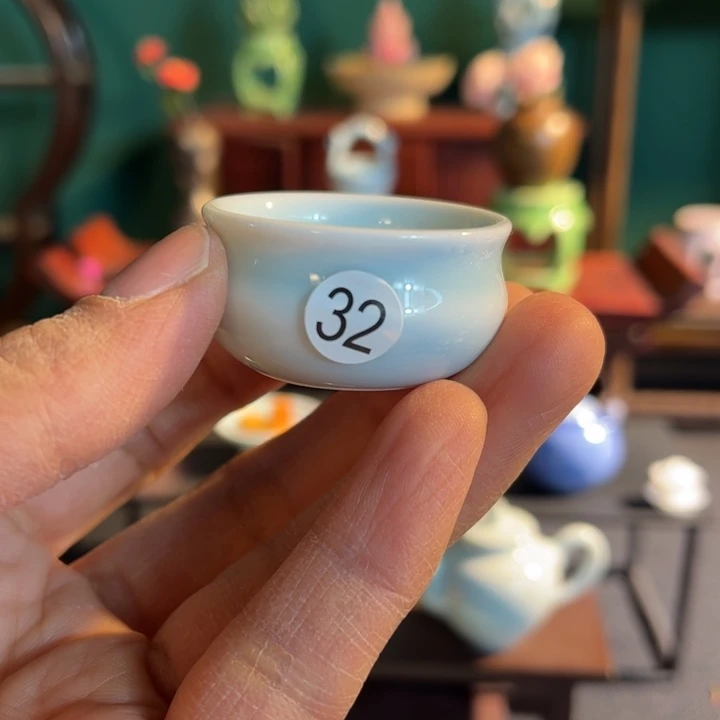 摆件微陶老王迷你花瓶