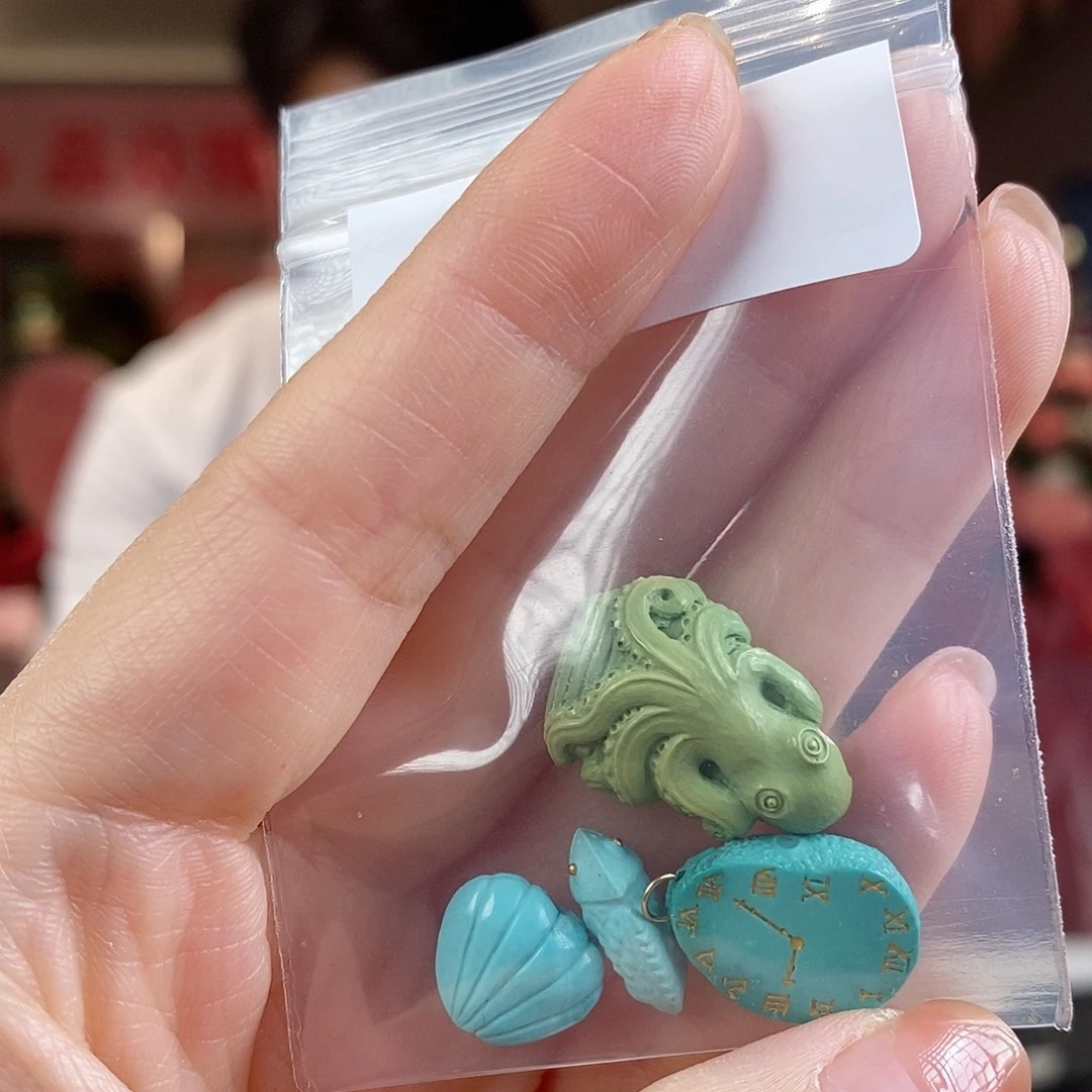 未镶嵌绿松石珠宝奇石