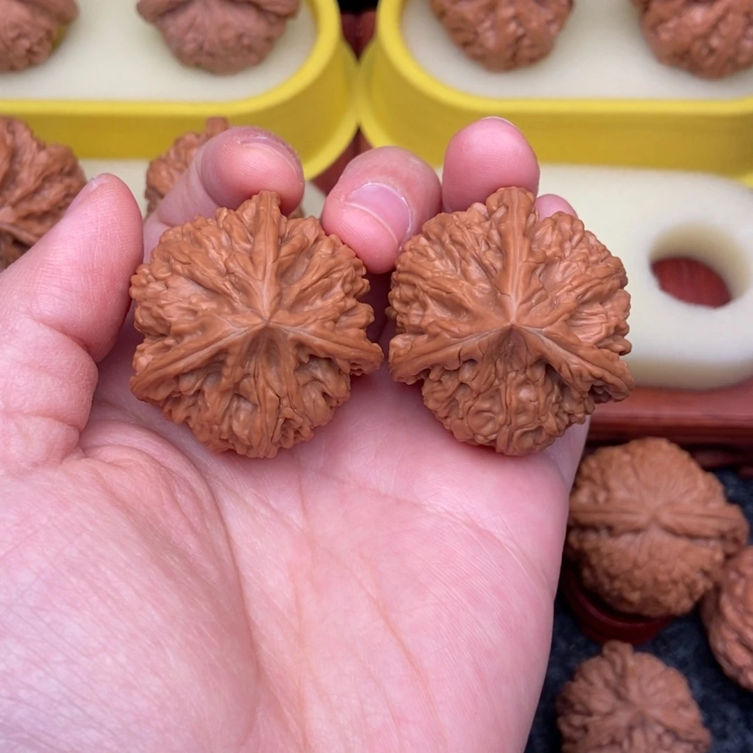 文玩核桃把件38文山三棱