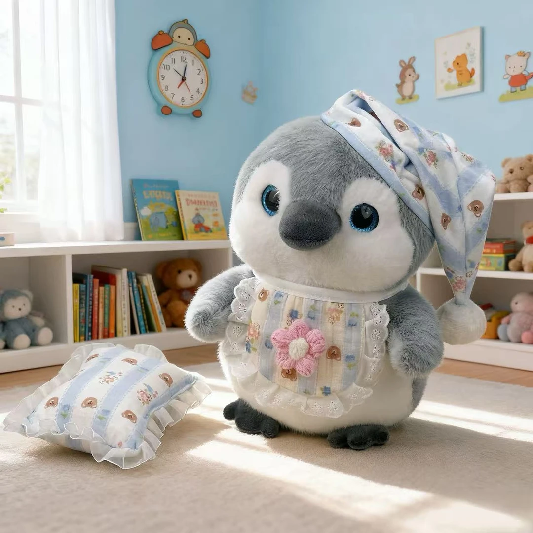 可爱睡衣企鹅圣诞礼物床上毛绒玩具公仔玩偶生日圣诞礼物床头