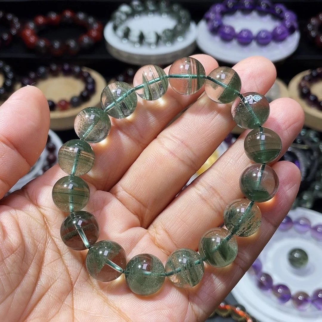 未镶嵌手链水晶绿幽灵