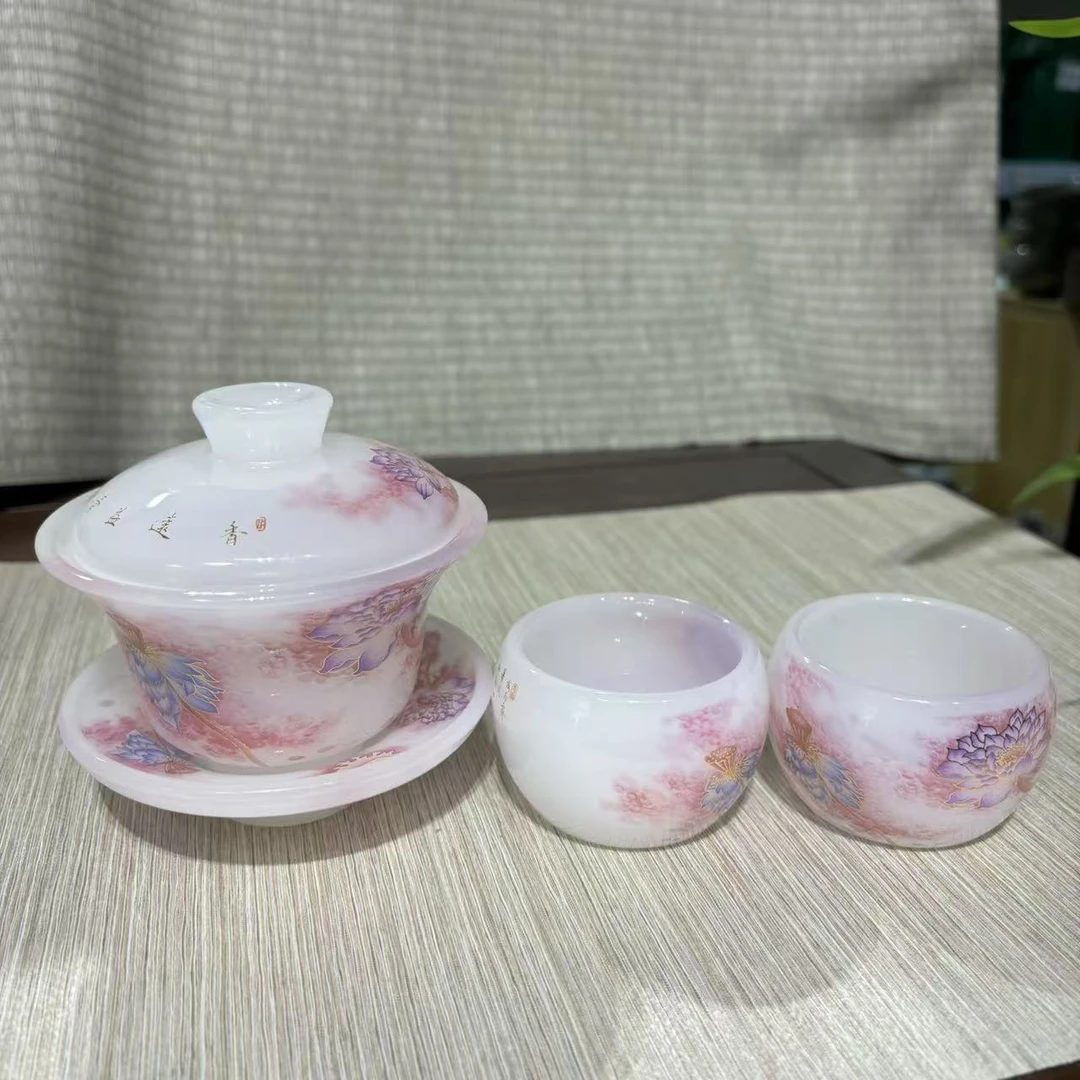 【中国邮政专属链接】粉色清莲琉璃套组1480