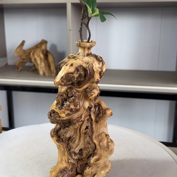 木石榴木榴疤侘寂风花瓶
