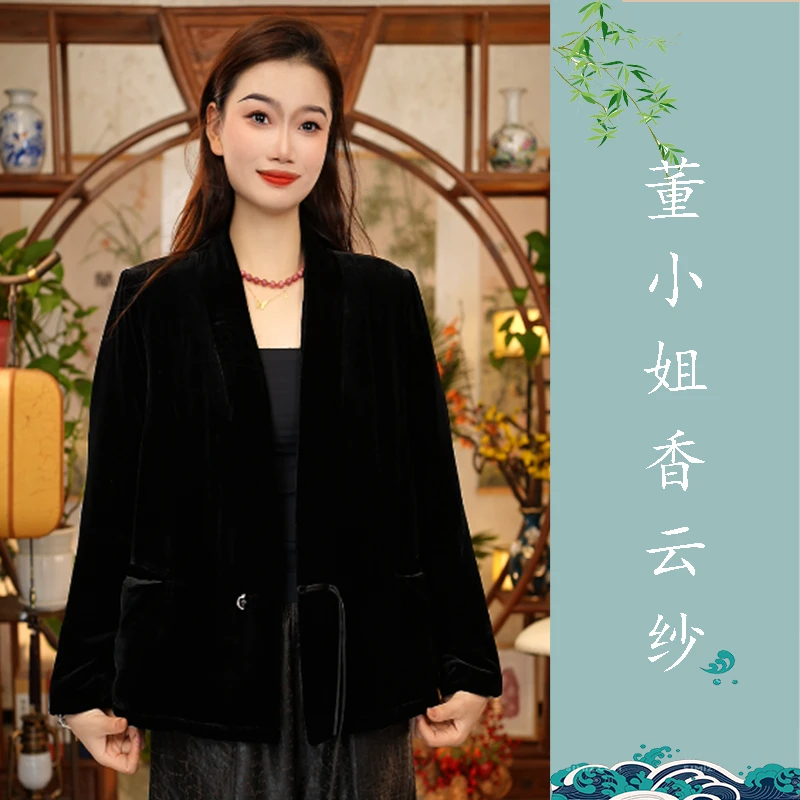 【董小姐】！宠粉福利！桑蚕丝丝绒蚕丝棉服外套女