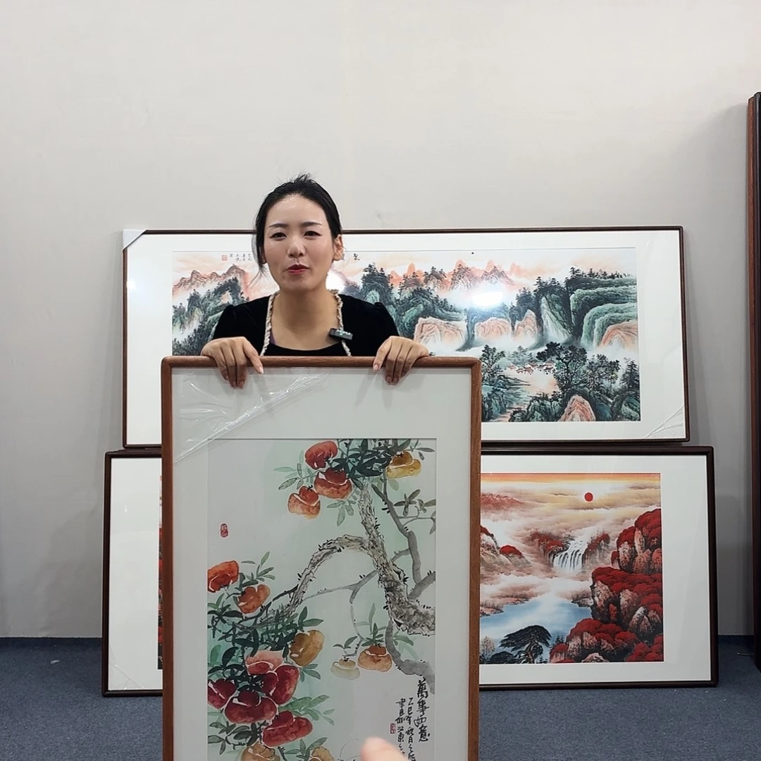 国画手绘作品120-60尺寸