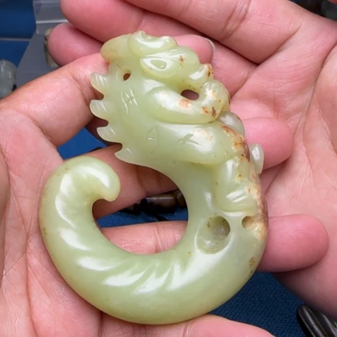 和田玉未镶嵌挂件